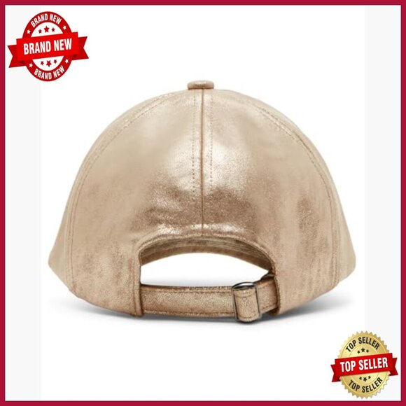 Distressed Metallic Baseball Hat Adjustable Closure Everyday Wear main image 4